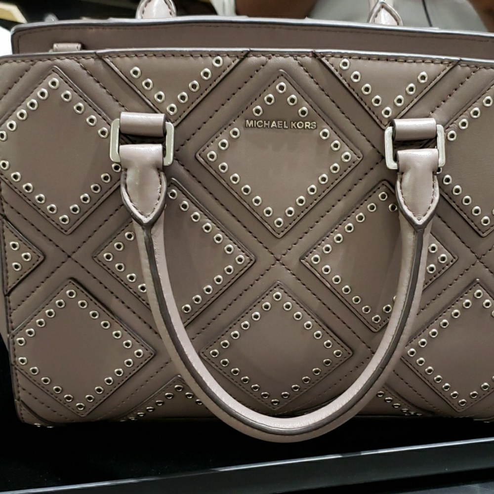 Michael Kors button studded handbag